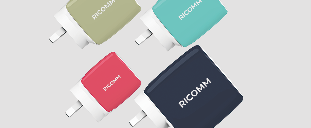 RICOMM 25W 65W 120W PD/GAN charger colorful